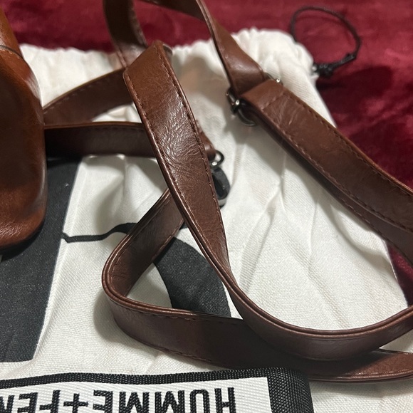 Brown Leather Satchel by - Picture 5 of 5